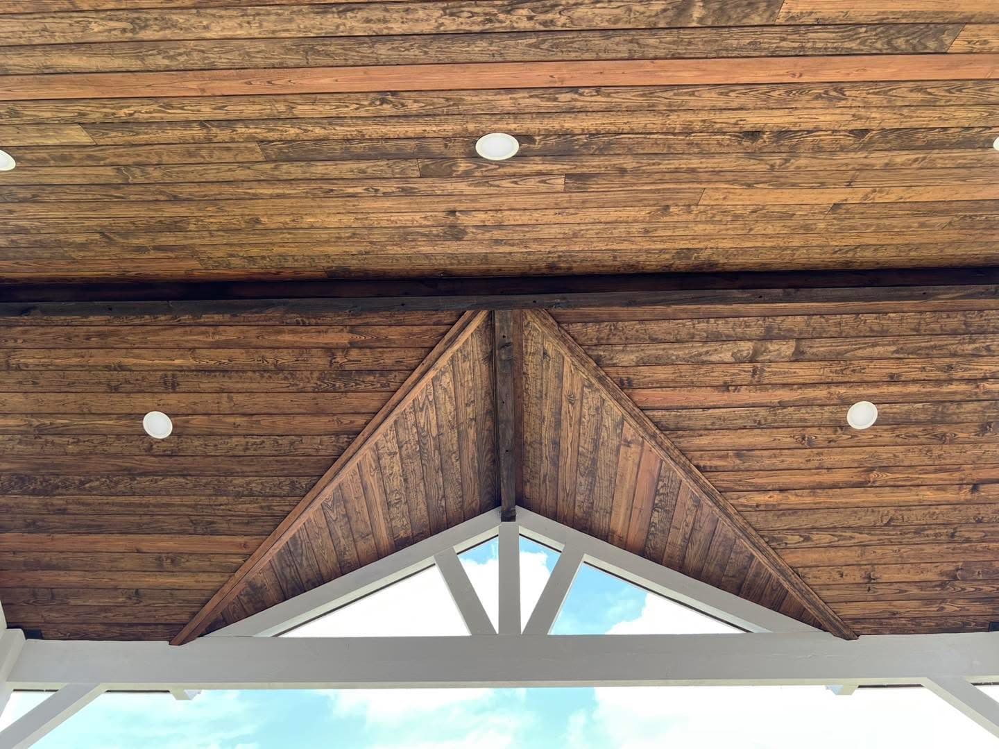 Vaulted Ceilings - Pavilions project by The Cutting Edge Construction and Roofing