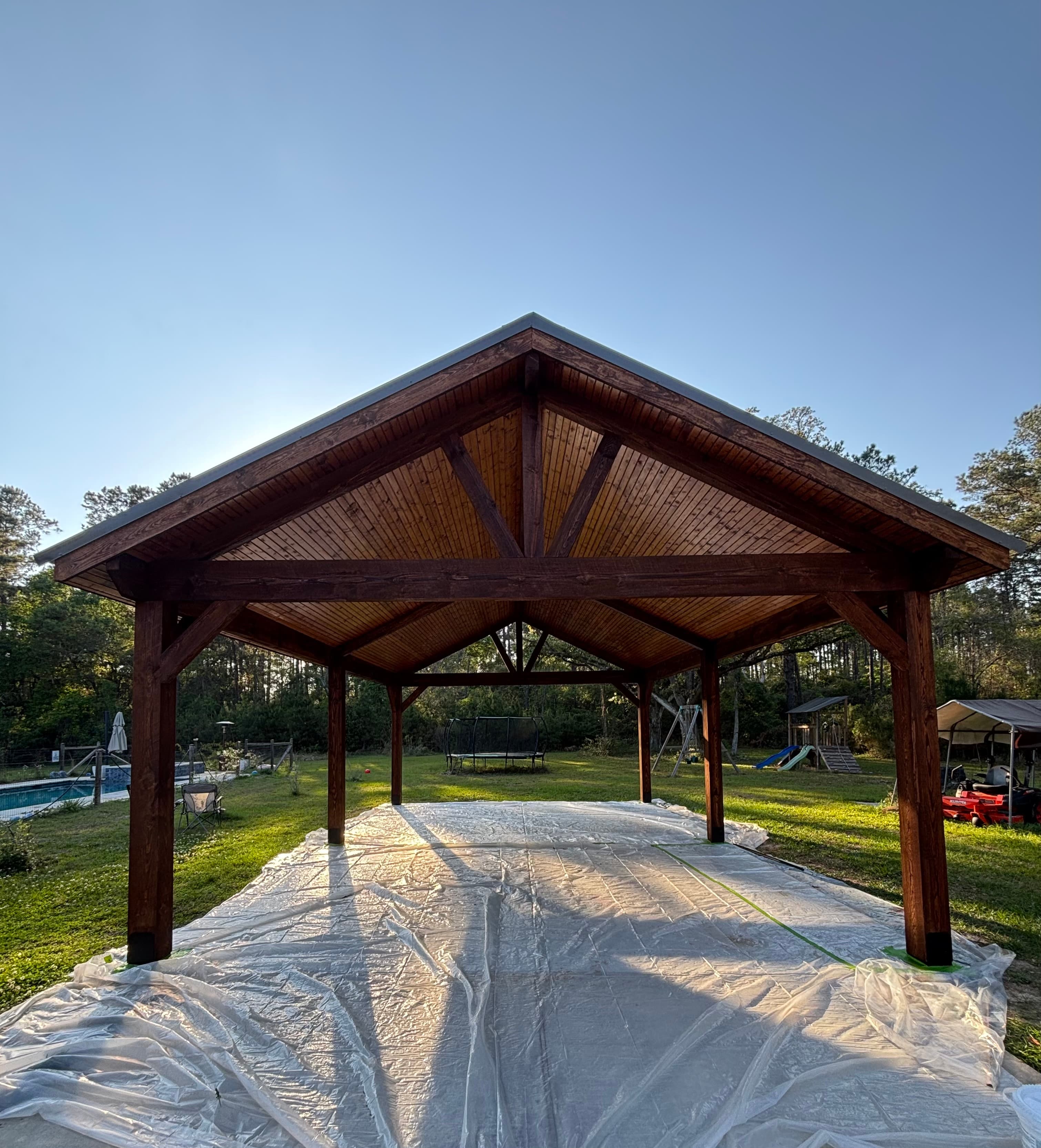 Abita Springs Gabled Carport Pavilion