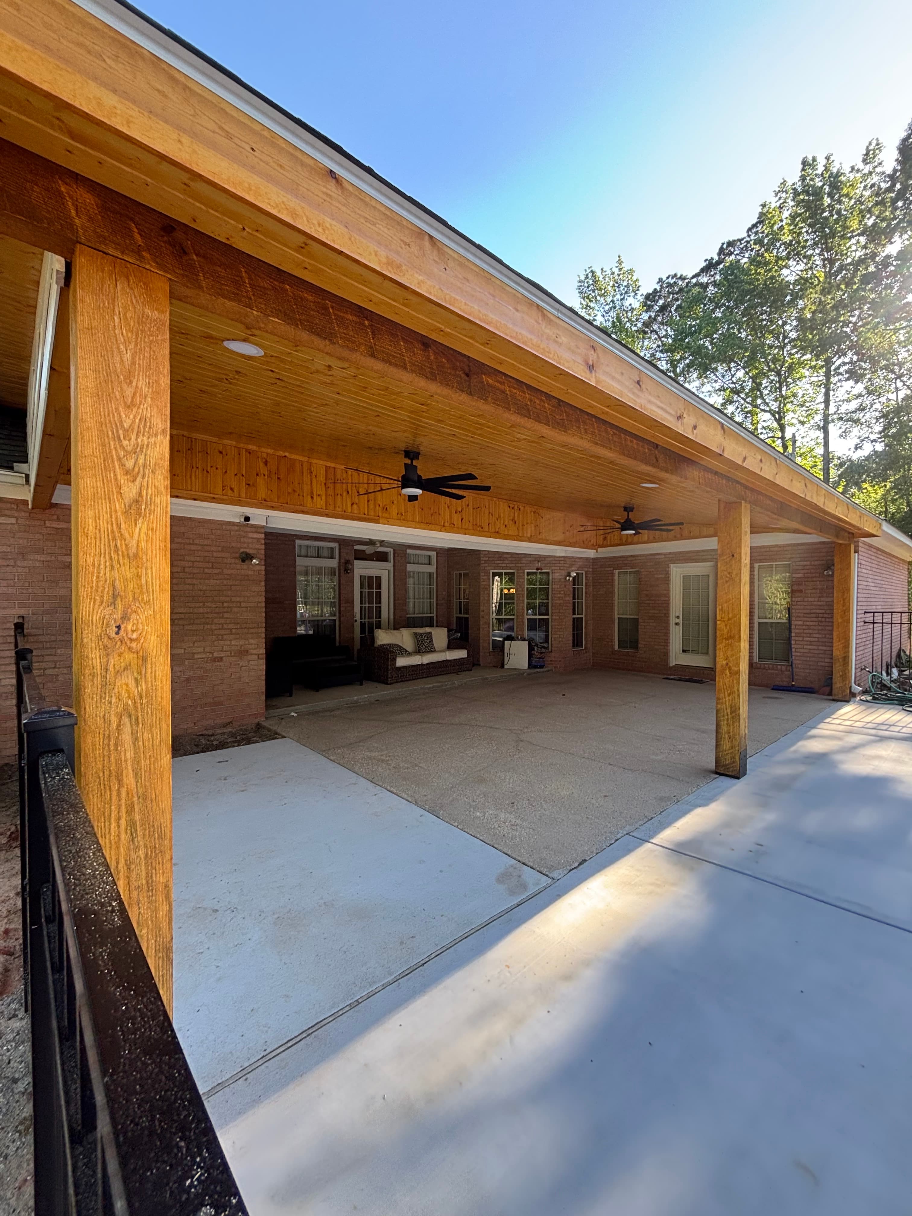 Brookhaven Ms Custom Single Slope Patio Cover - view 9